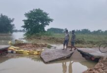 পাঁচ মাসেই মুখ থুবড়ালোনবনির্মিত কজওয়ে